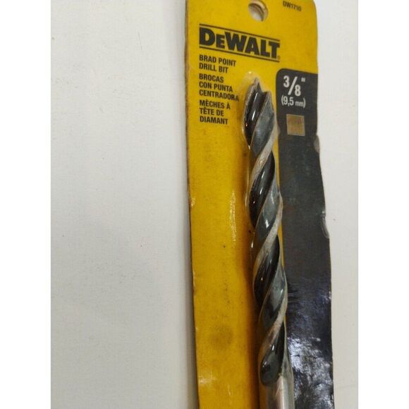 DeWalt Brad Point Drill Bit High Speed Steel 3/8" x 5-1/4" OAL DW1710 - Picture 5 of 8